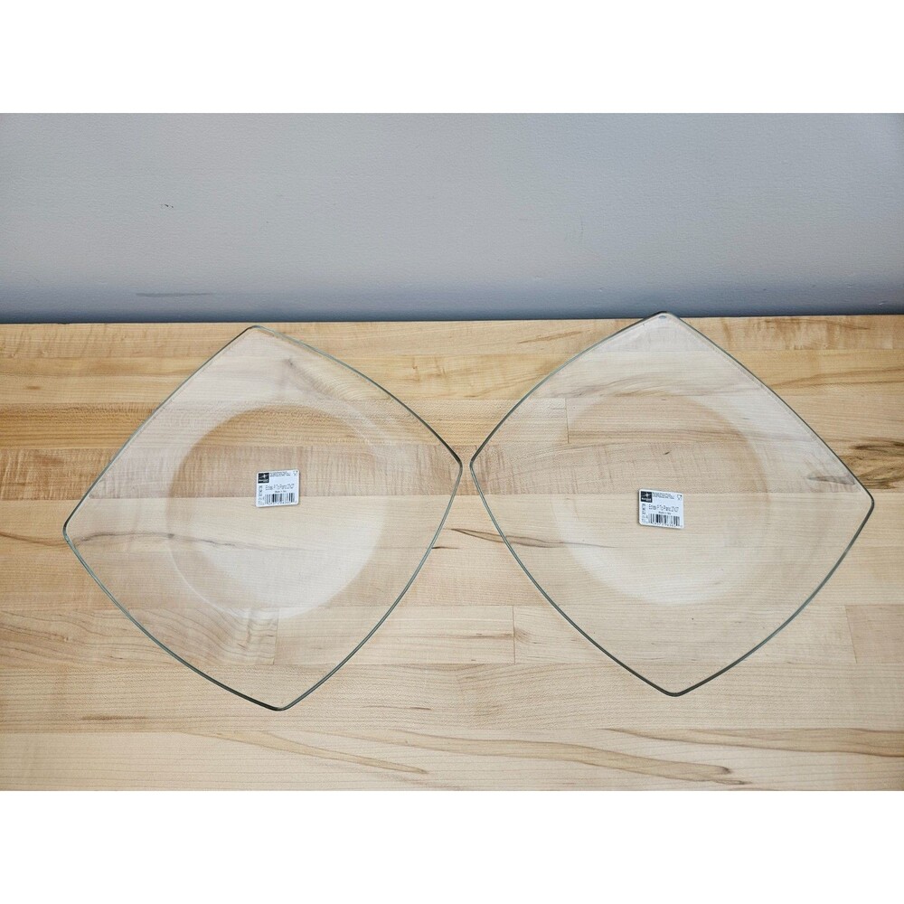SET OF 2 Bormioli Rocco 10 3/8 inch Eclissi DINNER Plates 64865631 RARE NWT